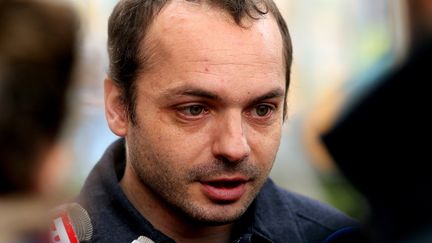 François Lambert, le neveu de Vincent Lambert, le 20 mai à Reims. (FRANCOIS NASCIMBENI / AFP)