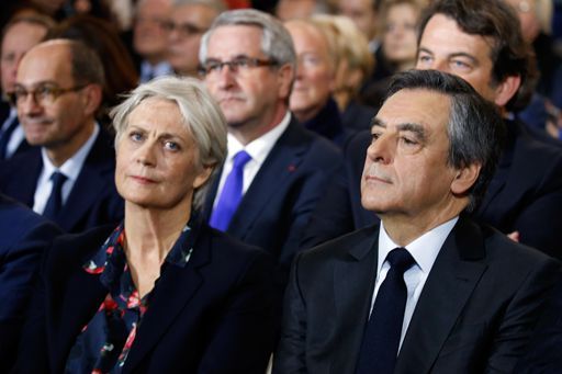 Pénélope et François Fillon à Paris, le 29 janvier 2017. (REUTERS - Pascal Rossignol)