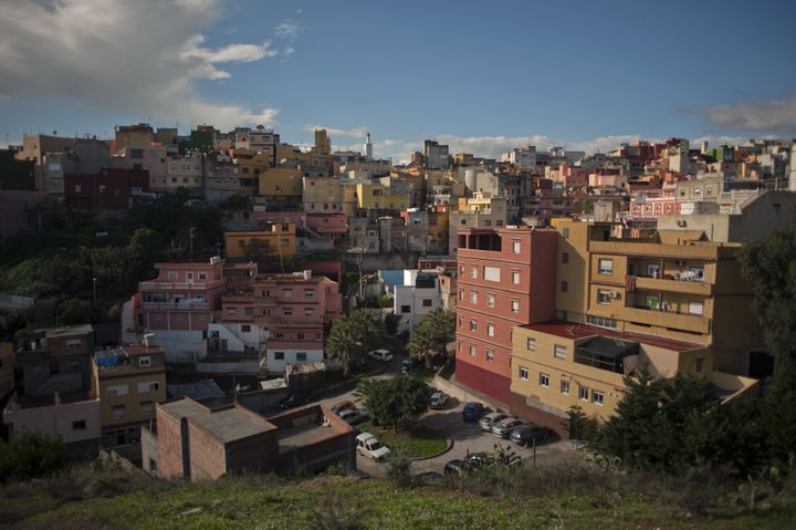 Le quartier El Príncipe&nbsp;à&nbsp;Ceuta, le 4 décembre 2014. (JORGE GUERRERO / AFP)