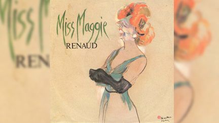 La pochette - elle aussi très violente - de "Miss Maggie" de Renaud. (DR)