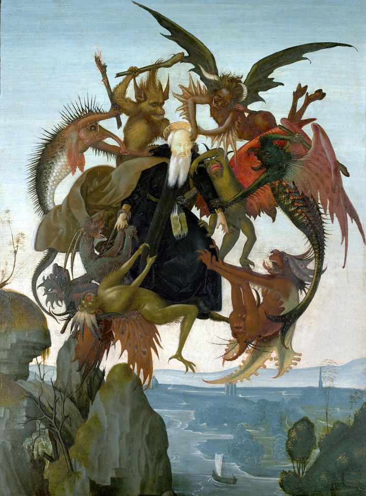 Michel-Ange, "Le Tourment de Saint Antoine", d'apr&egrave;s Martin Schongauer,&nbsp;vers 1487-1488. (DR)