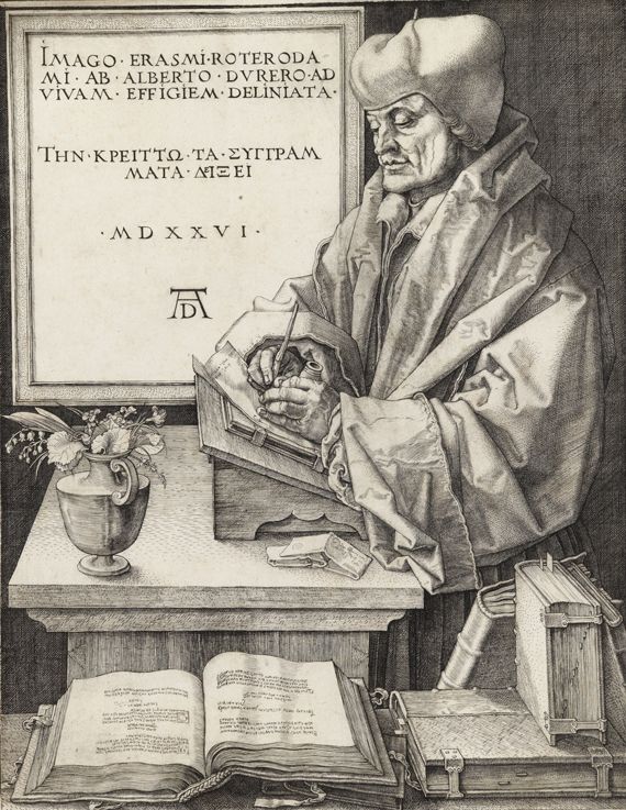 "Portrait d'Erasme" (1467-1536), d'Albrecht D&uuml;rer (1471-1528), 1526, Paris, mus&eacute;e du Louvre, collection Rothschild. (RMN (MUSEE DU LOUVRE) / TONY QUERREC)