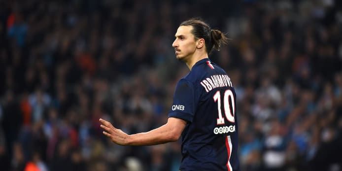 Zlatan Ibrahimovic n'a pas tenu son rang au Vélodrome