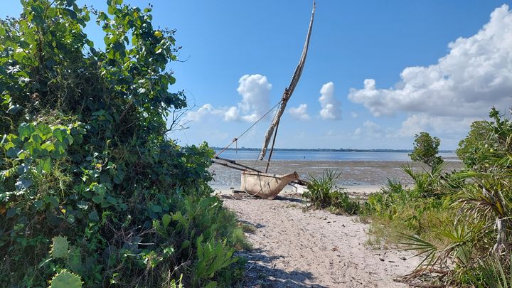 Dans le village de Poutini, les habitants vivent avant tout de la pêche. Le projet de Total impactera directement leur environnement. (Julie Pietri – Radio France)