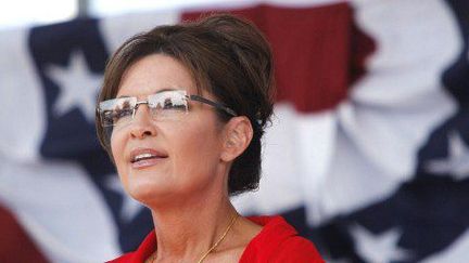 Belleville (Etats-Unis), le 14 juillet 2012. Sarah Palin à une convention du Tea Party.

 (Bill Pugliano/Getty Images/AFP)