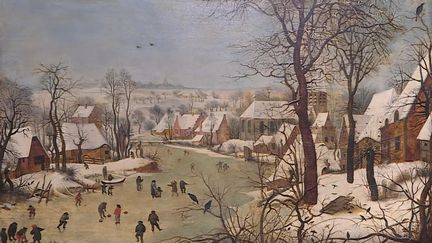 "Le paysage d’hiver à la trappe aux oiseaux" de Brueghel le jeune vendu aux enchères de Dijon 600 000 euros (Frannce 3 BFC)