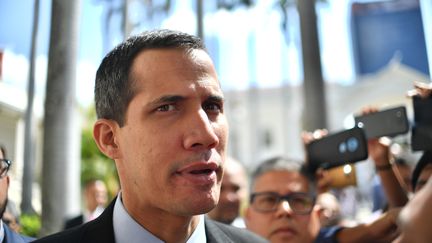 Le président de l'Assemblée nationale du Venezuela, Juan Guaido, à Caracas, le 29 janvier 2019. (YURI CORTEZ / AFP)