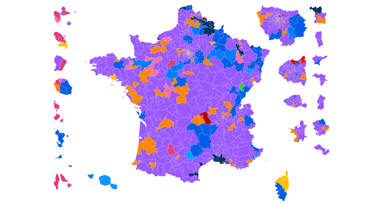 CARTE. Législatives découvrez les résultats du premier tour dans