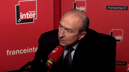 Le ministre de l'Intérieur Gérard Collomb était l'invité de la matinale de France Inter. (CAPTURE ECRAN / RADIOFRANCE)