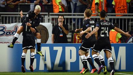 Griezmann a brillé contre Lyon, le club qu'il supportait étant jeune (JEFF PACHOUD / AFP)