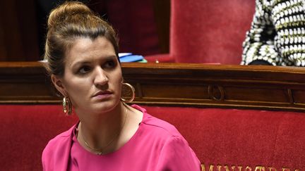 La secrétaire d’État à l’égalité entre les femmes et les hommes Marlène Schiappa, à l'Assemblée nationale, le 20 mars 2019. (BERTRAND GUAY / AFP)