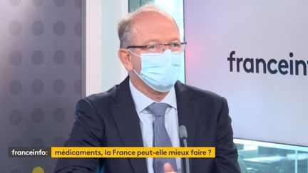 Thierry Hulot, président de Merck France, invité éco de franceinfo,&nbsp;mardi 29 juin.&nbsp; (FRANCEINFO)