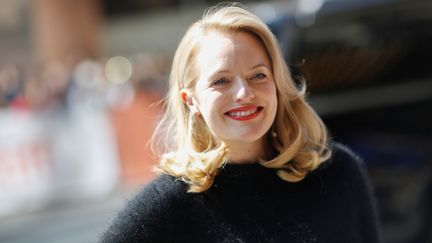 L'actrice Elisabeth Moss à son arrivée à la projection du film The Square au festival du film de Toronto (Canada), le 10 septembre 2017. (MARK BLINCH / REUTERS)