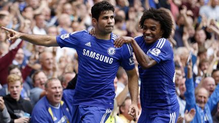 Diego Costa et Willian, buteurs contre Aston Villa