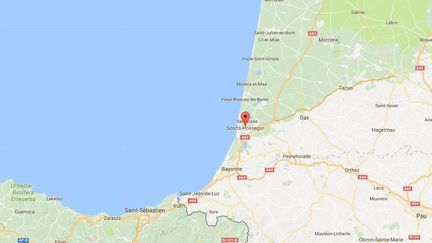 Son épouse continue&nbsp;à vivre comme si de rien n'était dans la maison, située dans un quartier résidentiel de Hossegor entre la plage et le centre-ville. (google maps)