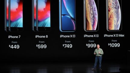 Apple a présenté mercredi 12 septembre ses nouveaux modèles d'iPhone. (JUSTIN SULLIVAN / GETTY IMAGES NORTH AMERICA)