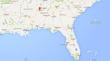 L'homme est mort dans la ville de&nbsp;Tuscaloosa (Alabama). (GOOGLE MAPS / FRANCETV INFO )