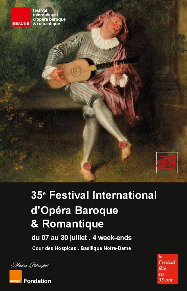 Affiche officielle
 (Festival international d&#039;opéra Baroque de Beaune)