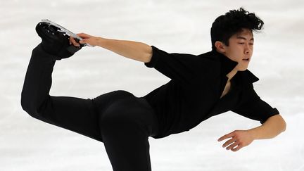 L'Américain Nathan Chen lors du Skate America