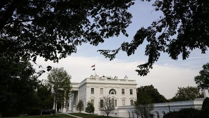 La Maison Blanche à Washington, le 28 avril 2021. (JOSHUA ROBERTS / GETTY IMAGES NORTH AMERICA / AFP)