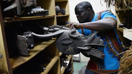 Le musée a lancé cette année un projet appelé "La Collection fantôme". L'objectif : sensibilier au trafic illicite d'oeuvres d'art. Le musée avait été pillé en 2011. 
 (SIA KAMBOU / AFP)