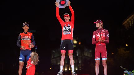 Podium de la Vuelta 2017. (DE WAELE TIM / TDWSPORT SARL)