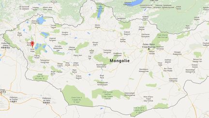 Capture écran Google Maps de la ville de Khovd en Mongolie, jeudi 14 avril 2016. (GOOGLE MAPS)