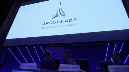 Assemblée générale des Aéroports de Paris, à Paris, le 20 mai 2019. (ERIC PIERMONT / AFP)