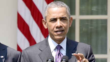 Le pr&eacute;sident des Etats-Unis Barack Obama, le 1er juillet 2015, &agrave; la Maison Blanche &agrave; Washington. (RON SACHS / DPA)