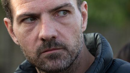 L'ex-trader de la Soci&eacute;t&eacute; g&eacute;n&eacute;rale&nbsp;J&eacute;r&ocirc;me Kerviel quitte la prison de Fleury-M&eacute;rogis (Essonne), le 8 septembre 2014. ( PHILIPPE WOJAZER / REUTERS)