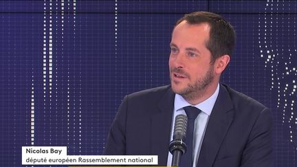 Nicolas Bay, eudéputé RN, invité du 8.30 franceinfo jeudi 22 juillet 2021. (Radio France)