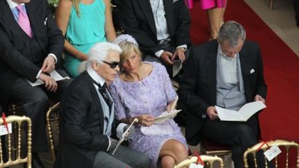 Karl lagerfeld invité du mariage de Monaco (AFP)