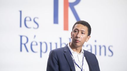 Othman Nasrou, lors de la rentrée politique des Jeunes Républicains au Parc Floral de Paris, le 4 septembre 2021. (VINCENT ISORE / MAXPPP)