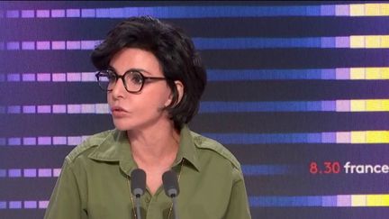 Rachida Dati, maire Les Républicains du 7e arrondissement de Paris et ancienne Garde des Sceaux, était l'invitée du "8h30 franceinfo" mercredi 15 juin 2022. (FRANCEINFO / RADIO FRANCE)