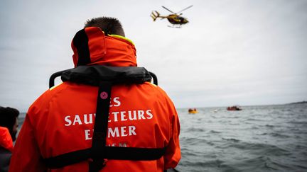 SNSM, exercice de sauvetage en mer. Illustration. (KEVIN GUYOT / OUEST-FRANCE / MAXPPP)