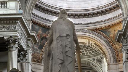 À l'intérieur du Panthéon, une statue à la gloire de la Convention nationale (1920), signée François Léon Sicard
 (Manuel Cohen / AFP)