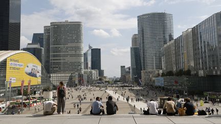 Le quartier de la Défense dans Hauts-de-Seine, près de Paris, le 14 septembre 2023. (LUDOVIC MARIN / AFP)