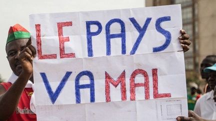 Manifestation le 29 septembre 2018 dans les rues de Ouagadougou au Burkina Faso. (OLYMPIA DE MAISMONT / AFP)