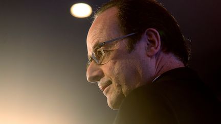 François Hollande délivre un discours à Vitry-le-François (Marne), le 7 mars 2017.&nbsp;  (FRANCOIS NASCIMBENI/AFP)