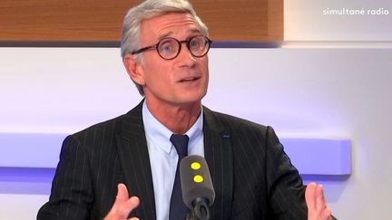 Thierry Drilhon, président de la chambre de commerce franco-britannique sur franceinfo, le mercredi 17 octobre 2018. (FRANCEINFO / RADIOFRANCE)