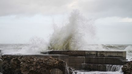 La tempête Justine, le 30 janvier à Biarritz (Pyrénées-Atlantiques) (BASTIEN MARIE / HANS LUCAS)