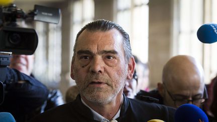 L'avocat Frank Berton&nbsp;au Palais de justice&nbsp;de Paris, le 27 avril 2016&nbsp; (GEOFFROY VAN DER HASSELT / AP / SIPA)