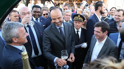 Le Premier ministre&nbsp;Edouard Philippe inaugure la foire agricole de Chalons-en-Champagne (marne), le 1er septembre 2017&nbsp; (FRANCOIS NASCIMBENI / AFP)