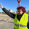 Nora, au rond-point d'Ashton à Chaumont (Haute-Marne), le 11 novembre 2021. (MATHILDE GOUPIL / FRANCEINFO)