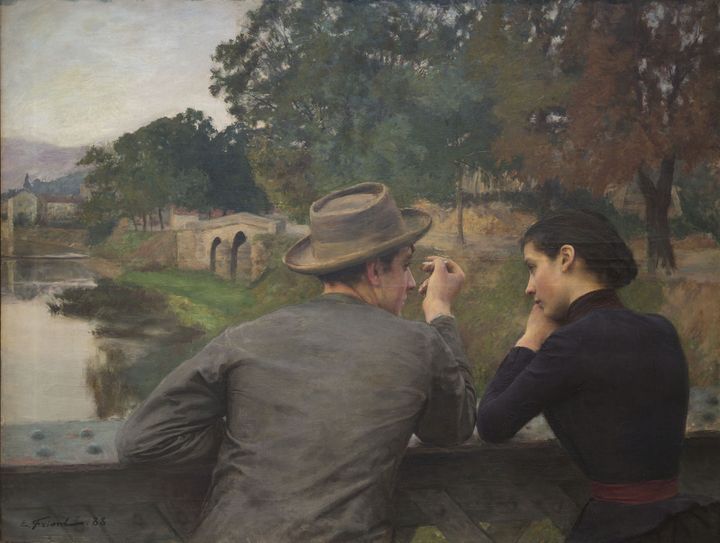 Émile Friant (1863-1932), Les Amoureux, 1888, Nancy, Musée des Beaux-Arts (© M. Bourguet)