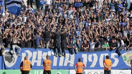 Les supporters du SC Bastia  (PASCAL POCHARD-CASABIANCA / AFP)