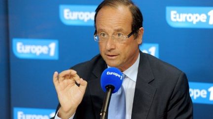 François Hollande au micro d'Europe 1 (AFP)