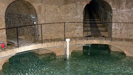 La source d'Armentieres. Une aire de captage d'Eau de Paris dans la vallée de la Vanne. (BRUNO LEVESQUE / MAXPPP)