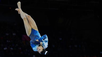 La gymnaste canadienne Brooklyn Moors lors des championnats du monde de gymnastique artistique 2019 à Stuttgart, en Allemagne.&nbsp;
 (THOMAS KIENZLE / AFP)