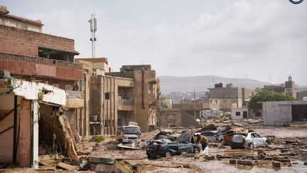 Damage caused by Storm Daniel in Derna, Libya, September 12, 2023. (GOVERNMENT OF NATIONAL UNITY / MAXPPP)